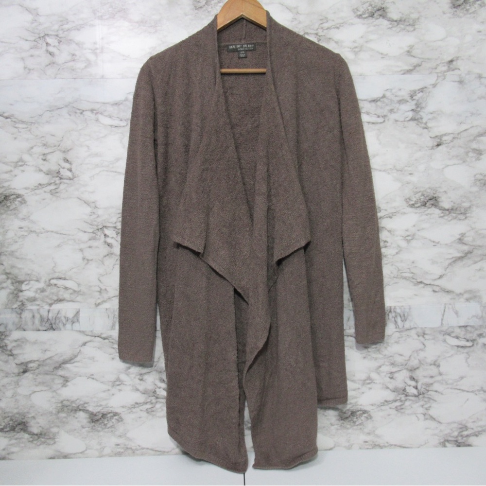 Barefoot Dreams Brown Bamboo Chic Lite Calypso Wrap Cardigan Size Small Medium